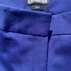 Blue Low Rise Express Pants